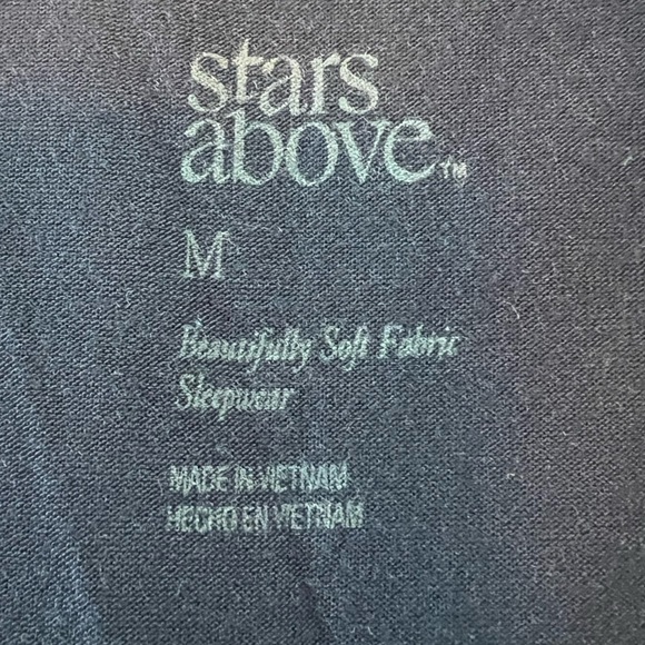stars above Intimates & Sleepwear Short Sleeve Long Pant Pajama Set